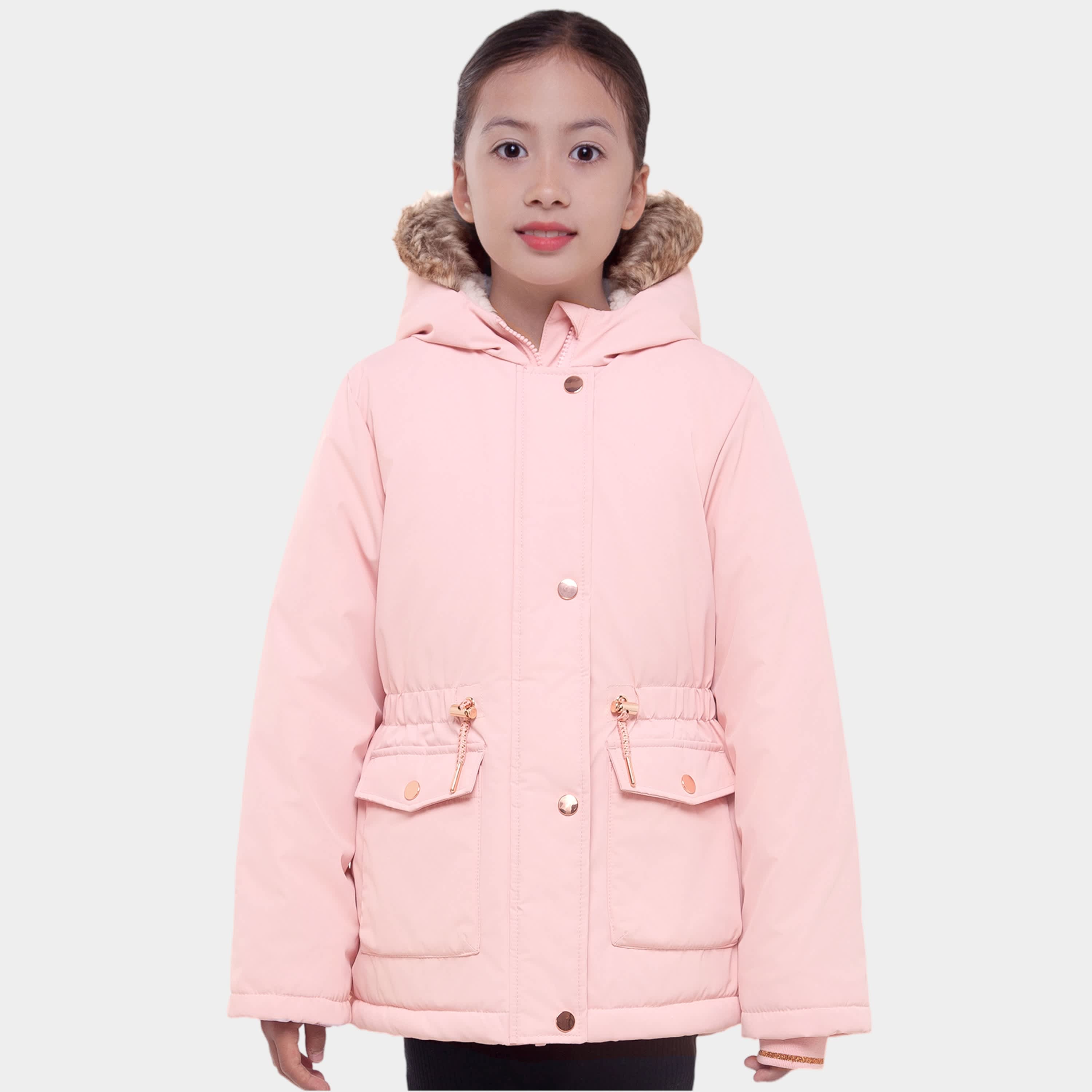 Детская парка с капюшоном Rokka&Rolla на флисовой подкладке, зимнее пальто, розовый
Детская парка с капюшоном Rokka&Rolla на флисовой подкладке, зимнее пальто, розовый