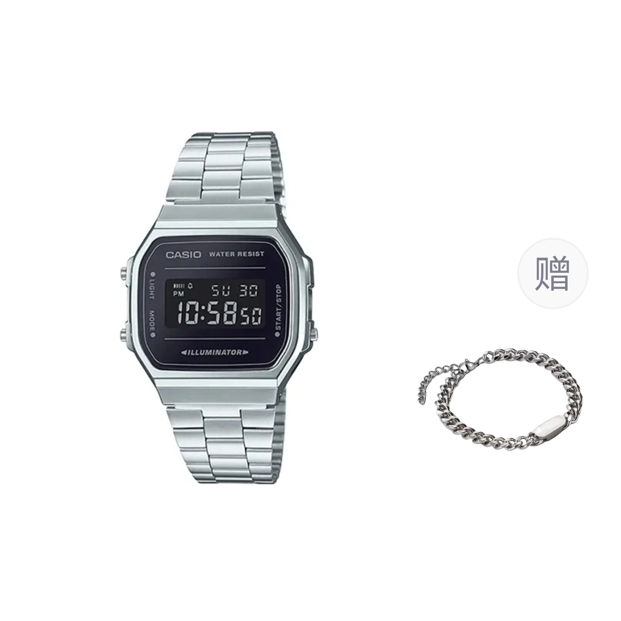 Часы Casio A168 Series, арт. A168WEM-1, серебро/черный + бонус
Часы Casio A168 Series, арт. A168WEM-1, серебро/черный + бонус