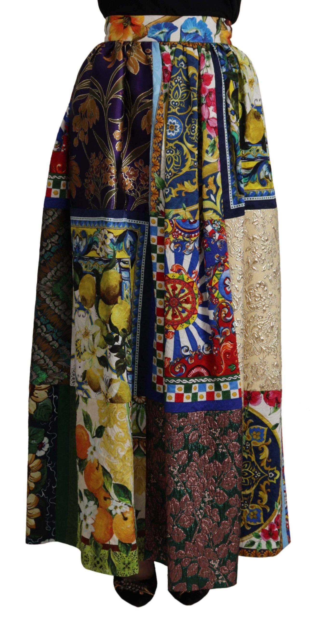 Юбка макси с высокой талией и сицилийскими узорами Dolce & Gabbana, мультиколор
Юбка макси с высокой талией и сицилийскими узорами Dolce & Gabbana, мультиколор