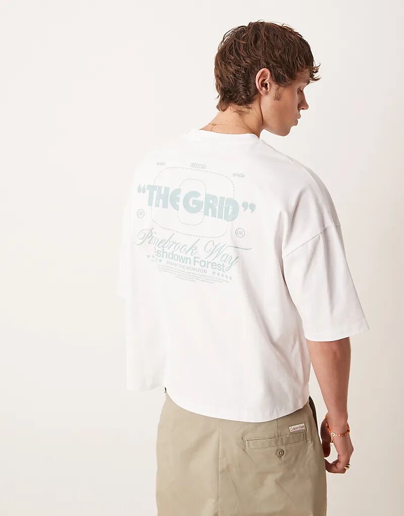 Футболка свободного кроя ASOS DESIGN плотного кроя с принтом белого цвета
Футболка свободного кроя ASOS DESIGN плотного кроя с принтом белого цвета