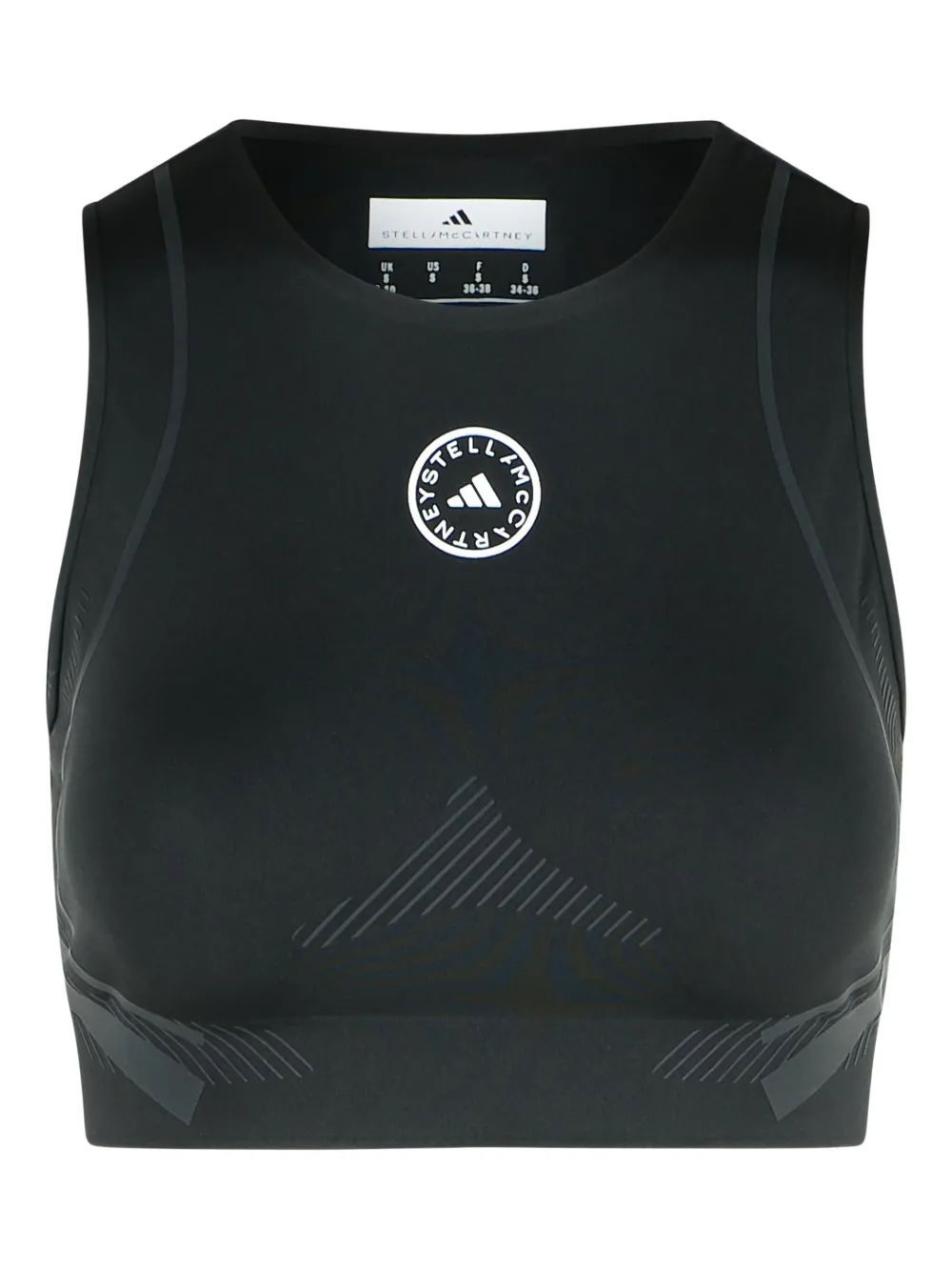 Укороченный топ с логотипом adidas by Stella McCartney, черный
Укороченный топ с логотипом adidas by Stella McCartney, черный