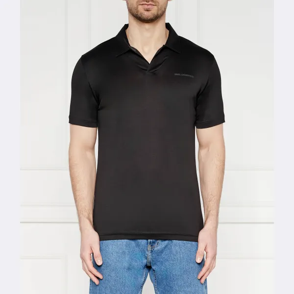 Рубашка поло стандартного кроя Karl Lagerfeld, черный 
Рубашка поло стандартного кроя Karl Lagerfeld, черный