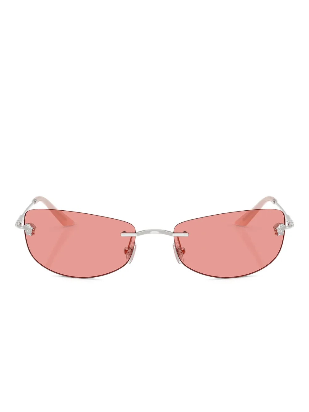 Солнцезащитные очки без оправы в металлической оправе Versace Eyewear, серебяный
Солнцезащитные очки без оправы в металлической оправе Versace Eyewear, серебяный