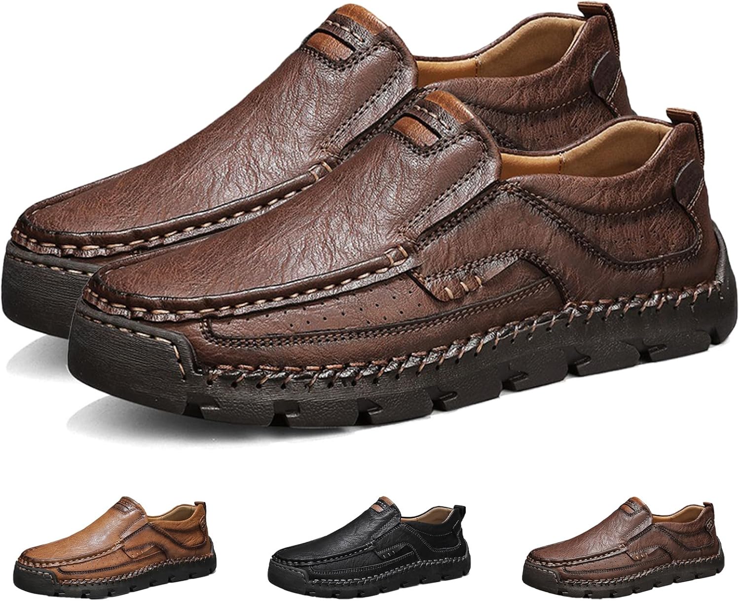 Мужские ортопедические лоферы ручной работы из коровьей кожи - широкий носок, удобные повседневные мужские лоферы из натуральной кожи на молнии Generic, темно-коричневый
Мужские ортопедические лоферы ручной работы из коровьей кожи - широкий носок, удобные повседневные мужские лоферы из натуральной кожи на молнии Generic, темно-коричневый