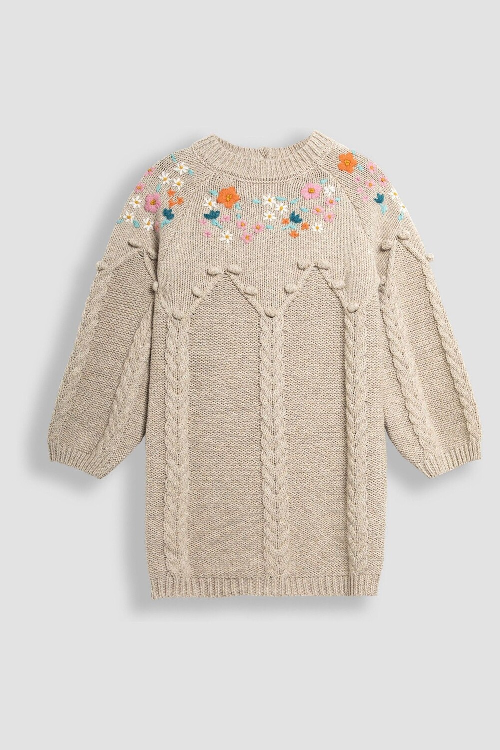 Платье с цветочной вышивкой, связанное косами Jojo Maman Bébé, бежевый
Платье с цветочной вышивкой, связанное косами Jojo Maman Bébé, бежевый