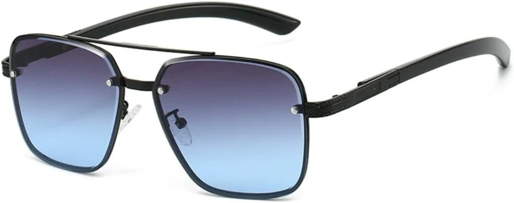 Солнцезащитные очки с защитой UV400 | Металлическая большая оправа с градиентным цветом | Для женщин и мужчин | Для занятий спортом на открытом воздухе и путешествий DSVIGF, Grayish Blue
Солнцезащитные очки с защитой UV400 | Металлическая большая оправа с градиентным цветом | Для женщин и мужчин | Для занятий спортом на открытом воздухе и путешествий DSVIGF, Grayish Blue