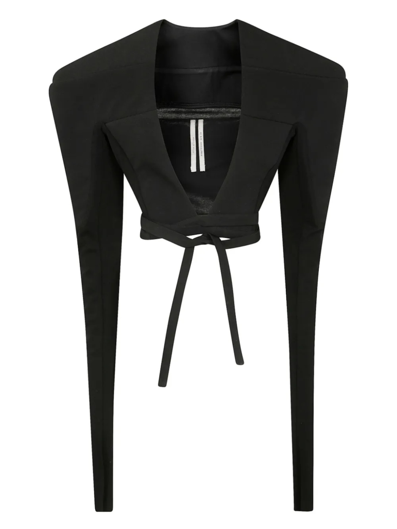 Укороченный топ с длинными рукавами Rick Owens, черный
Укороченный топ с длинными рукавами Rick Owens, черный