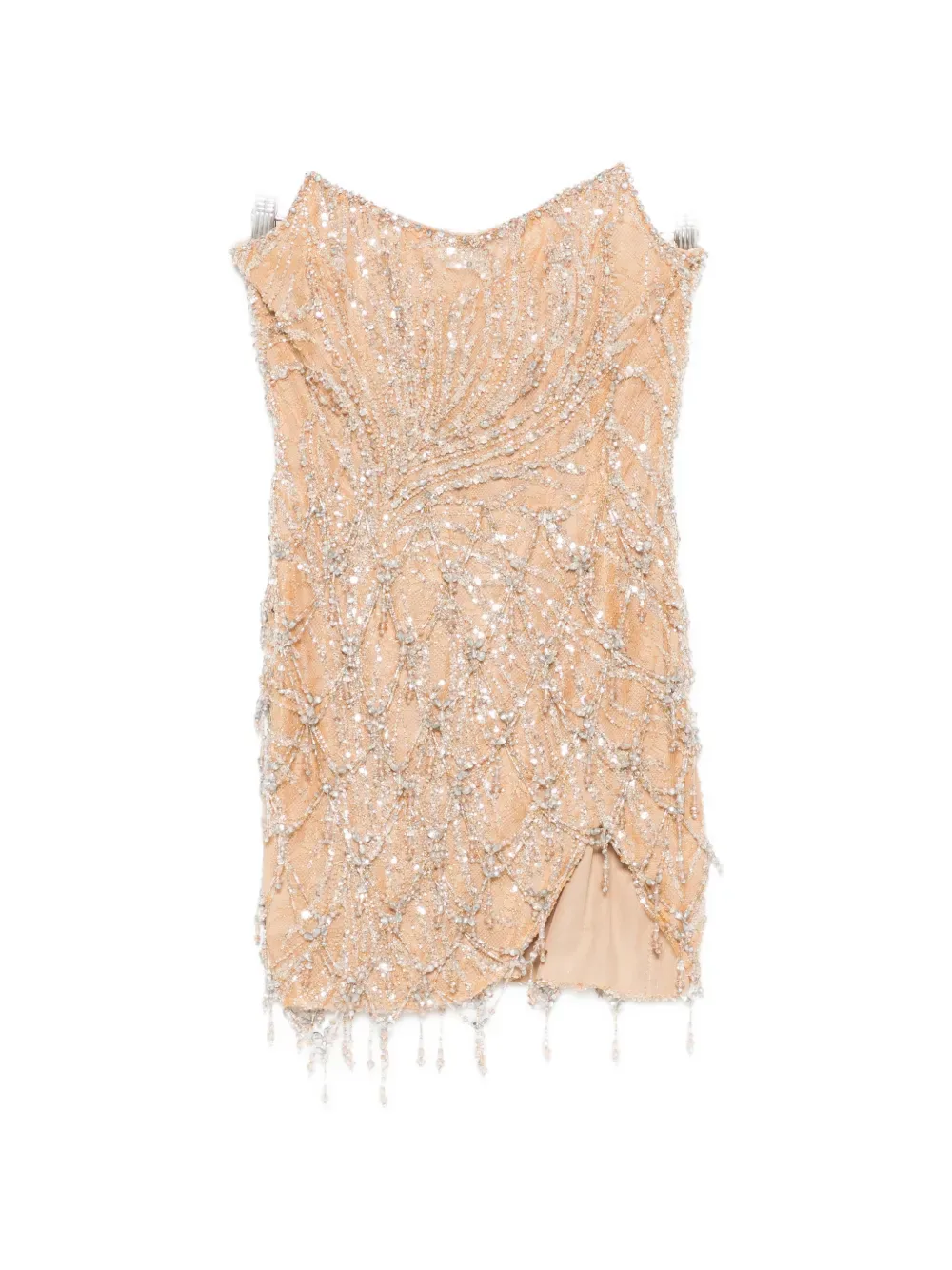 Мини-платье с бисерной бахромой M.Marquise, бежевый
Мини-платье с бисерной бахромой M.Marquise, бежевый
