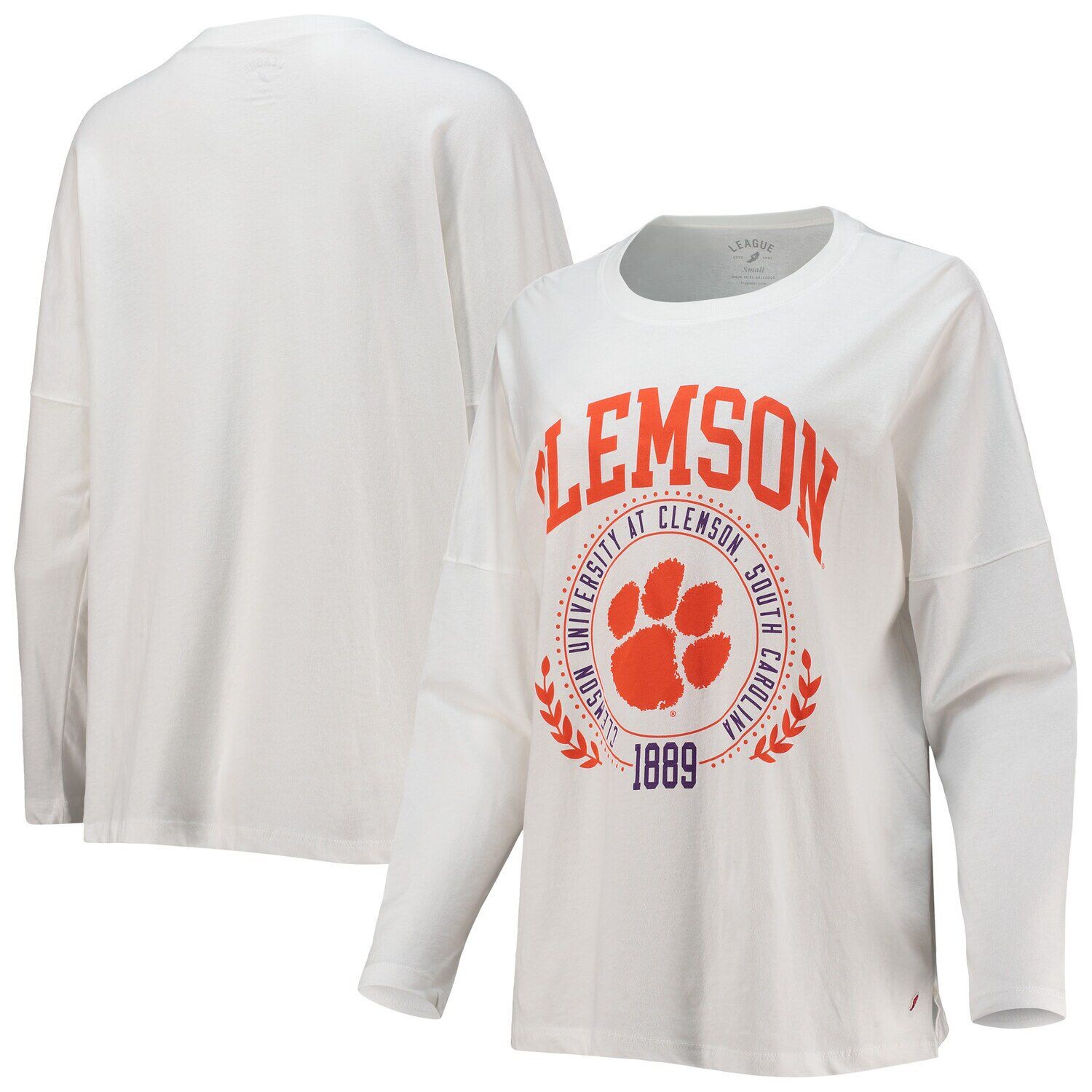 Белая футболка большого размера с длинными рукавами для женской лиги Clemson Tigers Clothesline, Белый, Белая футболка большого размера с длинными рукавами для женской лиги Clemson Tigers Clothesline
Белая футболка большого размера с длинными рукавами для женской лиги Clemson Tigers Clothesline, Белый, Белая футболка большого размера с длинными рукавами для женской лиги Clemson Tigers Clothesline