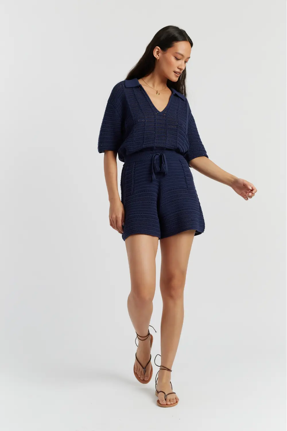 Голубые хлопковые шорты с кружевом Chinti & Parker
Голубые хлопковые шорты с кружевом Chinti & Parker