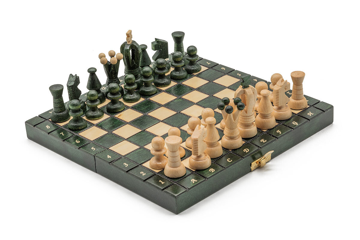 Королевские мини-зеленые шахматы/деревянные шахматы/большие фигуры/производитель Szachy Żurek
Королевские мини-зеленые шахматы/деревянные шахматы/большие фигуры/производитель Szachy Żurek