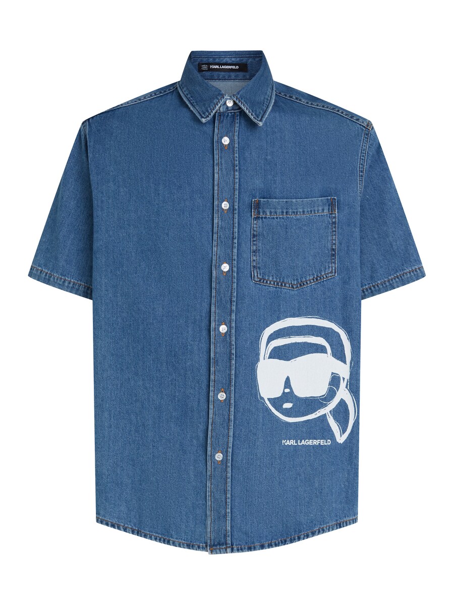 Удобная рубашка на пуговицах Karl Lagerfeld Ikon, синий деним
Удобная рубашка на пуговицах Karl Lagerfeld Ikon, синий деним