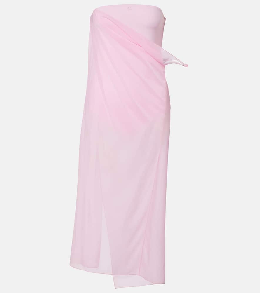 Прозрачное платье миди из струящегося джерси креп Courrèges, Candy Pink
Прозрачное платье миди из струящегося джерси креп Courrèges, Candy Pink