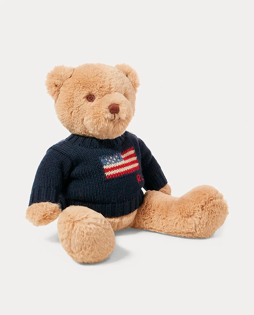 Маленький плюшевый медвежонок, Полярный в свитере с флагом Polo Ralph Lauren, темно-синий
Маленький плюшевый медвежонок, Полярный в свитере с флагом Polo Ralph Lauren, темно-синий