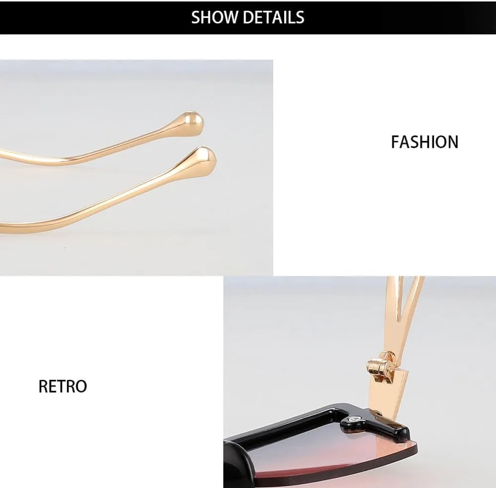 Солнцезащитные очки LVTFCO Oversized Half Frame Double Beam для женщин, градиентные солнцезащитные очки с защитой от УФ-излучения UV400, модные очки, C3tea
Солнцезащитные очки LVTFCO Oversized Half Frame Double Beam для женщин, градиентные солнцезащитные очки с защитой от УФ-излучения UV400, модные очки, C3tea