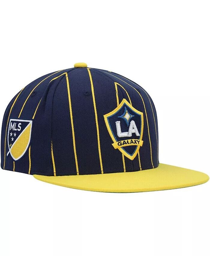 Мужская темно-синяя шляпа Snapback с булавкой LA Galaxy Team Mitchell & Ness
Мужская темно-синяя шляпа Snapback с булавкой LA Galaxy Team Mitchell & Ness