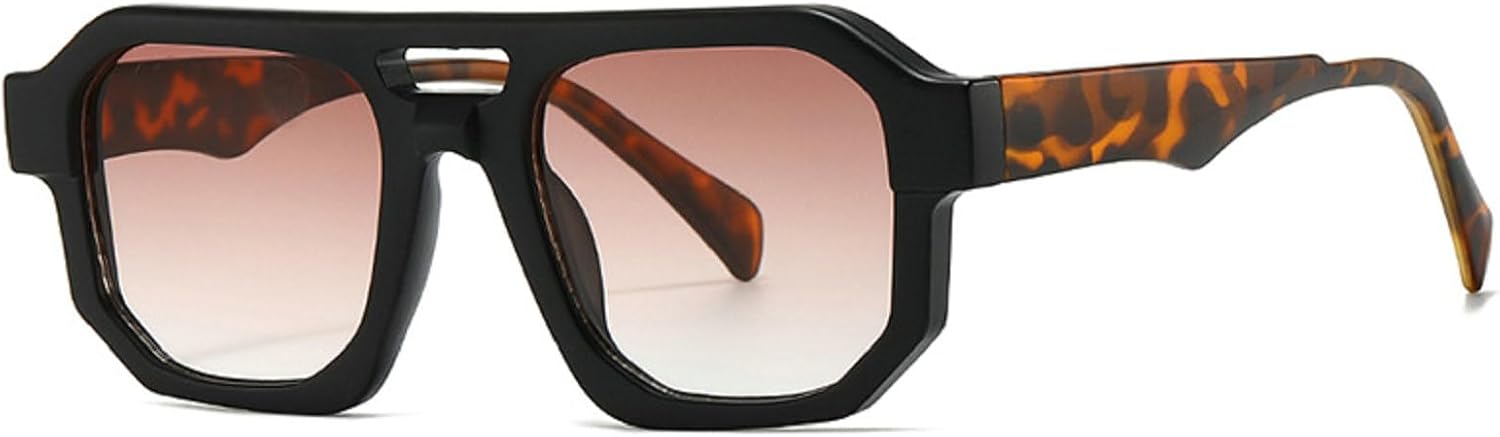 Ретро квадратные солнцезащитные очки для женщин, модные градиентные очки с защитой от УФ-излучения UV400, панк-солнцезащитные очки зеленого цвета для мужчин Melrose, Leopard Tea
Ретро квадратные солнцезащитные очки для женщин, модные градиентные очки с защитой от УФ-излучения UV400, панк-солнцезащитные очки зеленого цвета для мужчин Melrose, Leopard Tea