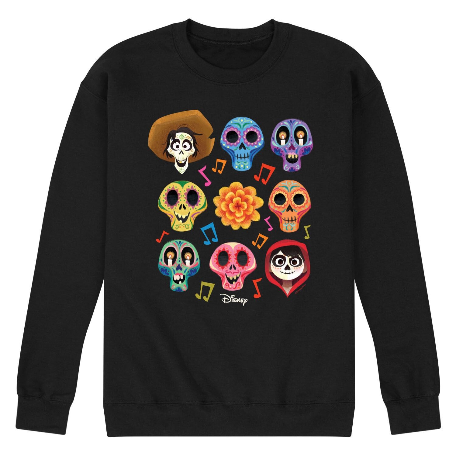 Мужской свитшот с изображением сахарного черепа Disney/Pixar Coco в сетку Licensed Character
Мужской свитшот с изображением сахарного черепа Disney/Pixar Coco в сетку Licensed Character