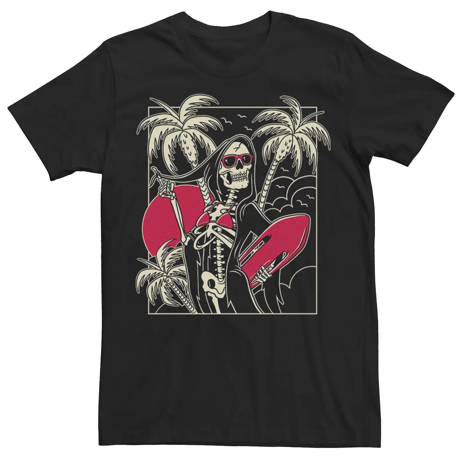 Мужская футболка Grim Reaper Surfs Up с портретным рисунком Licensed Character
Мужская футболка Grim Reaper Surfs Up с портретным рисунком Licensed Character