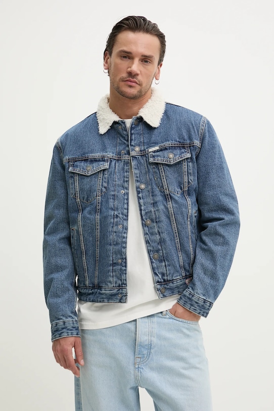 Джинсовая хлопковая куртка Guess Jeans, синий
Джинсовая хлопковая куртка Guess Jeans, синий