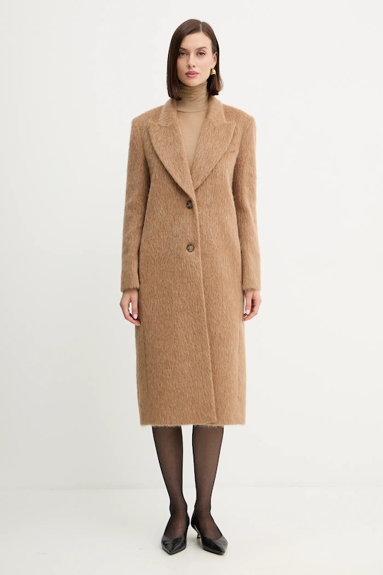 Пальто из смесовой шерсти Twinset, бежевый
Пальто из смесовой шерсти Twinset, бежевый