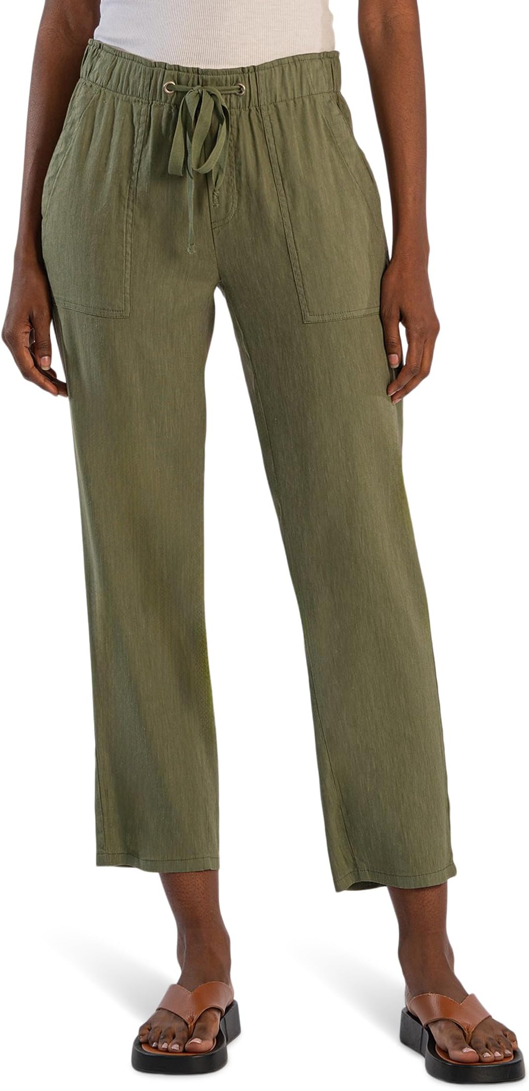 Брюки KUT from the Kloth Rosalie - Drawstring Pants With Porkchop Pockets, Fern
Брюки KUT from the Kloth Rosalie - Drawstring Pants With Porkchop Pockets, Fern