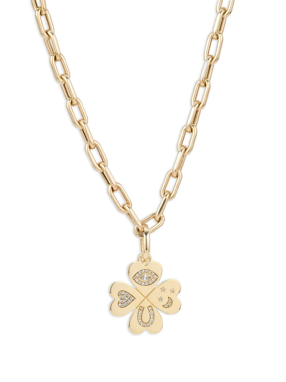 Колье Clover из желтого золота с бриллиантами Adina Reyter, золотой
Колье Clover из желтого золота с бриллиантами Adina Reyter, золотой