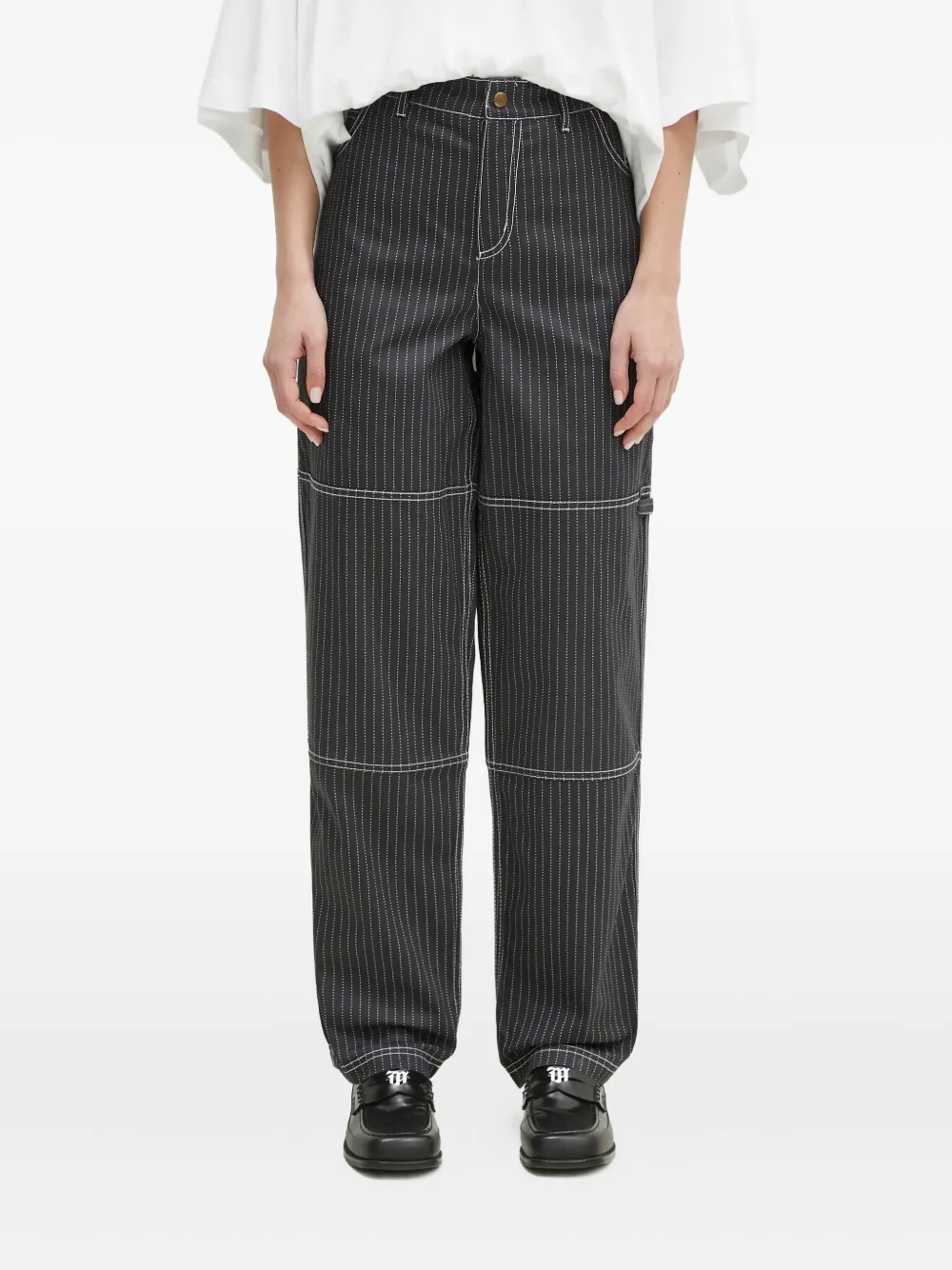 Брюки в тонкую полоску adidas, серый
Брюки в тонкую полоску adidas, серый