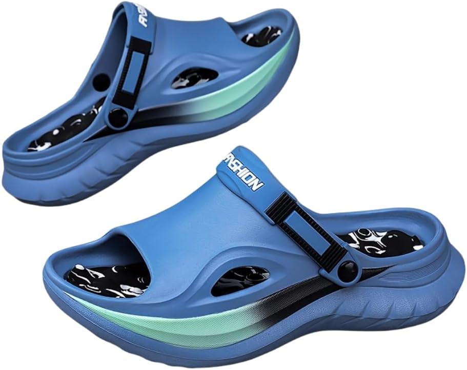 Мужские сабо-тапочки, легкий материал EVA, дышащая мягкая подошва, повседневные сандалии для дома и улицы Hhhchpm, голубой
Мужские сабо-тапочки, легкий материал EVA, дышащая мягкая подошва, повседневные сандалии для дома и улицы Hhhchpm, голубой