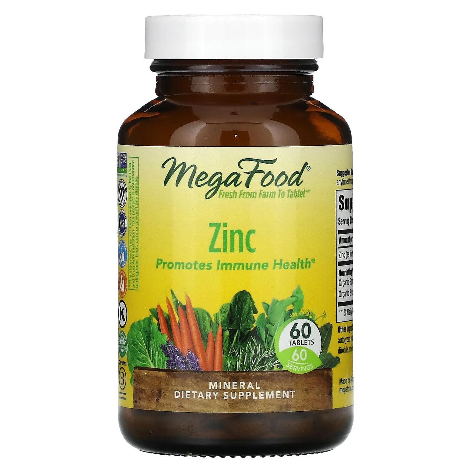 MegaFood Цинк 60 таблеток 
MegaFood Цинк 60 таблеток