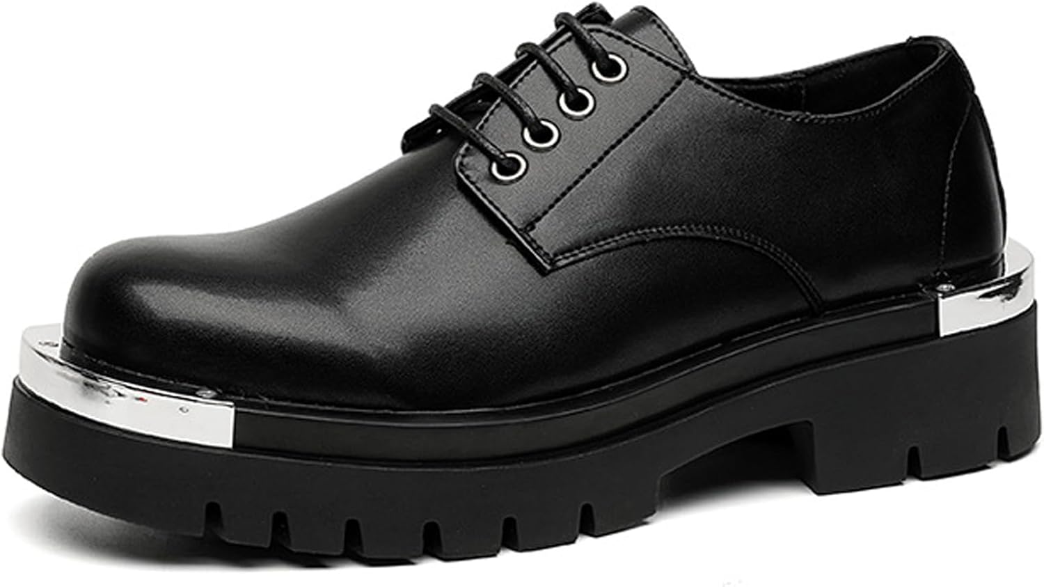 Мужские оксфорды на шнуровке с металлической пластиной, лаковая кожа, платформенные, с круглым носком, повседневные, с массивным каблуком, увеличивающие рост Tznbgge, черный
Мужские оксфорды на шнуровке с металлической пластиной, лаковая кожа, платформенные, с круглым носком, повседневные, с массивным каблуком, увеличивающие рост Tznbgge, черный
