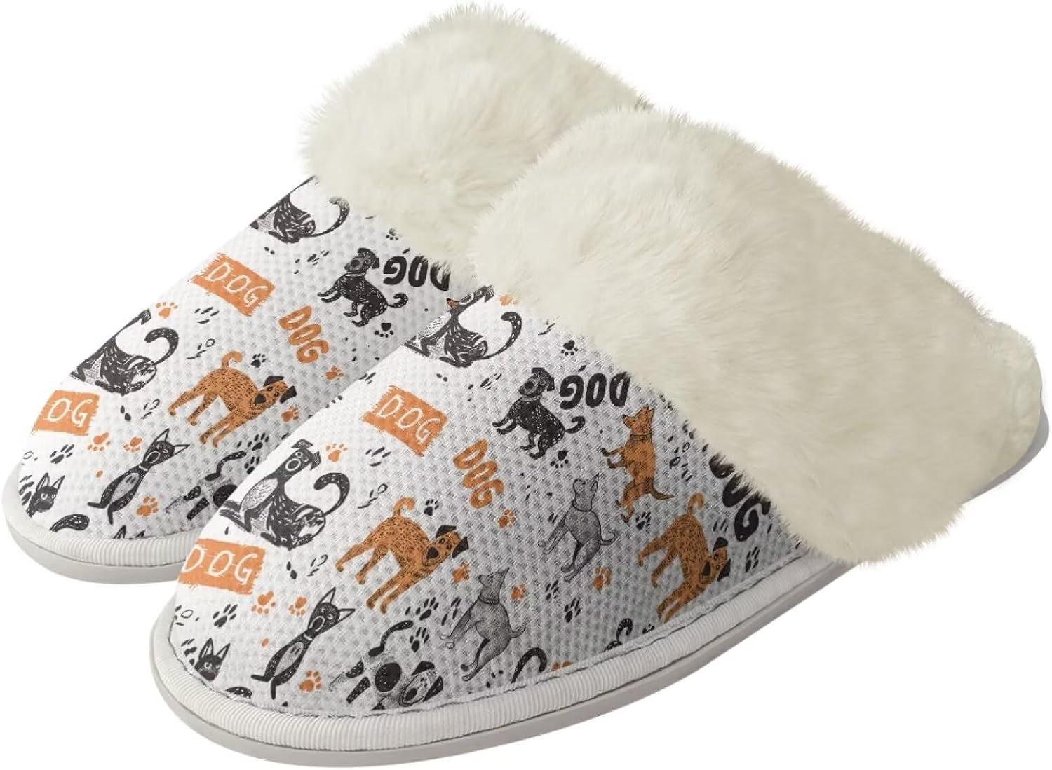 Домашние тапочки Watdotory для женщин и мужчин, зимние, с закрытым носком, теплые, на плоской подошве, унисекс, повседневные, дышащие, мягкие плюшевые, для ванной и дома, Dogs
Домашние тапочки Watdotory для женщин и мужчин, зимние, с закрытым носком, теплые, на плоской подошве, унисекс, повседневные, дышащие, мягкие плюшевые, для ванной и дома, Dogs