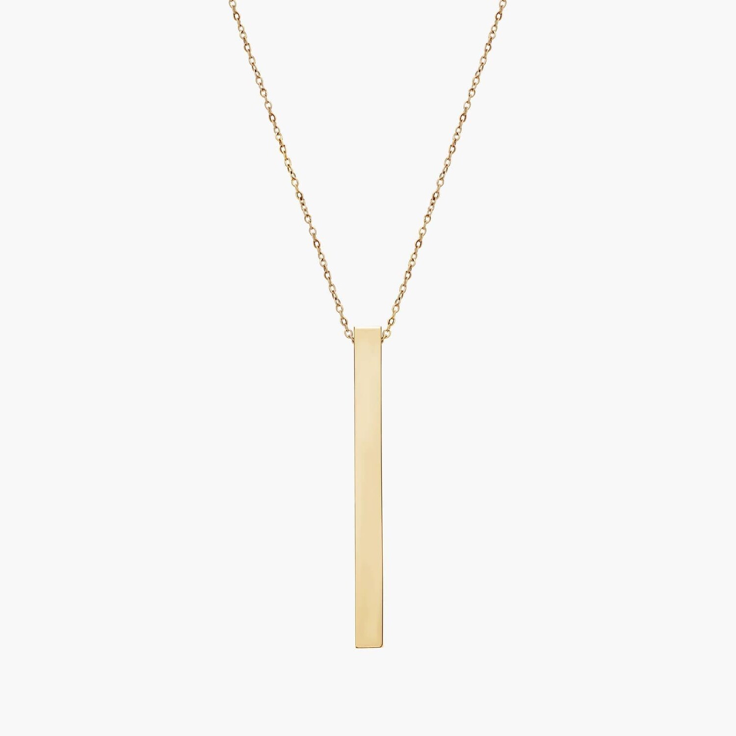 Подвеска с вертикальной планкой 22 дюйма из желтого золота 14 карат (1 мм) Blue Nile 
Подвеска с вертикальной планкой 22 дюйма из желтого золота 14 карат (1 мм) Blue Nile