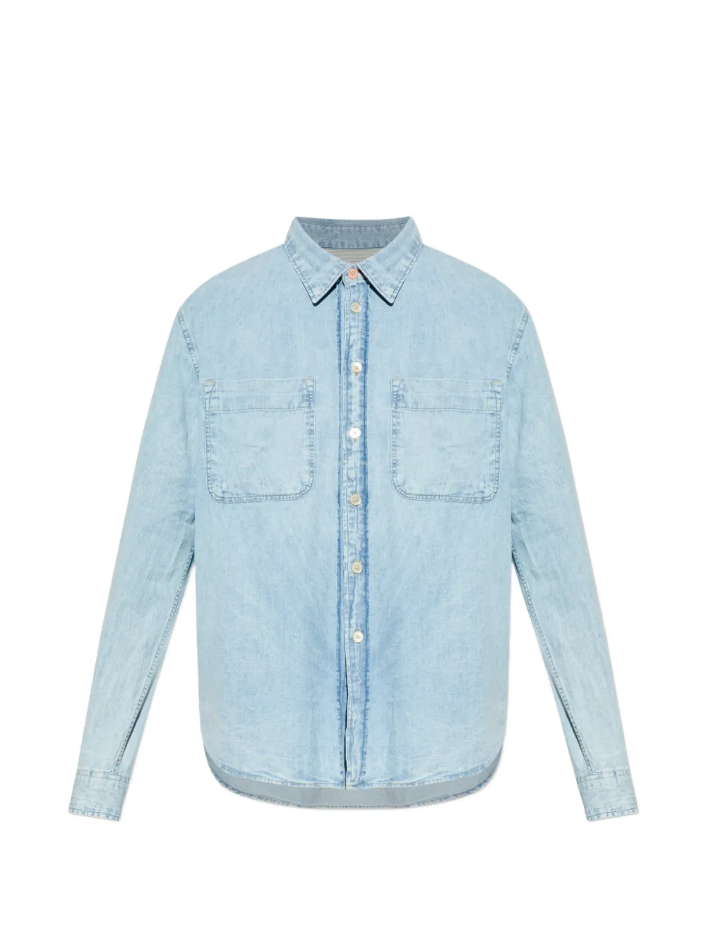 Джинсовая рубашка с застежкой на пуговицы и карманом Ps Paul Smith, синий
Джинсовая рубашка с застежкой на пуговицы и карманом Ps Paul Smith, синий