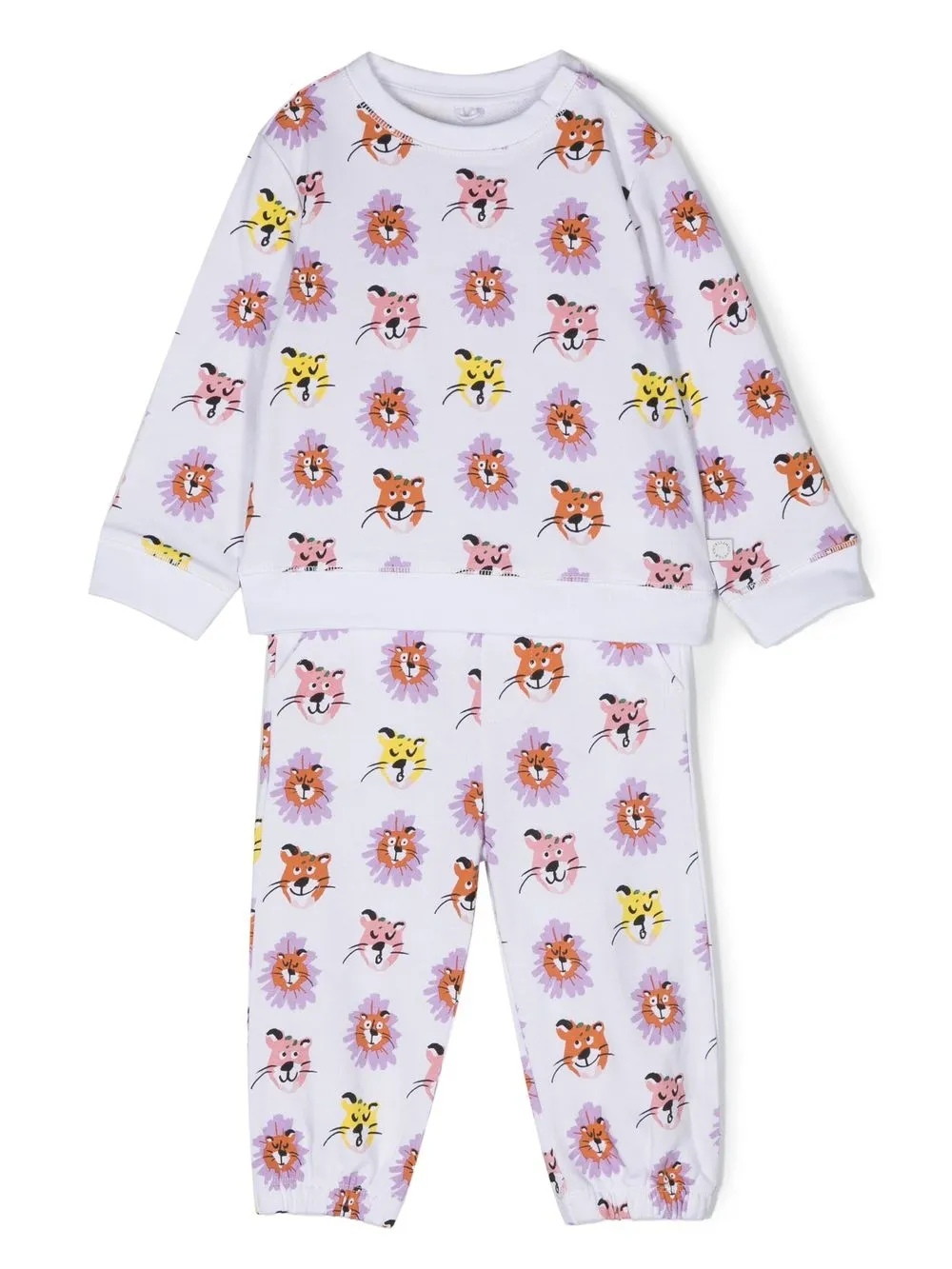 Спортивный костюм с графичным принтом Stella McCartney Kids, белый 
Спортивный костюм с графичным принтом Stella McCartney Kids, белый