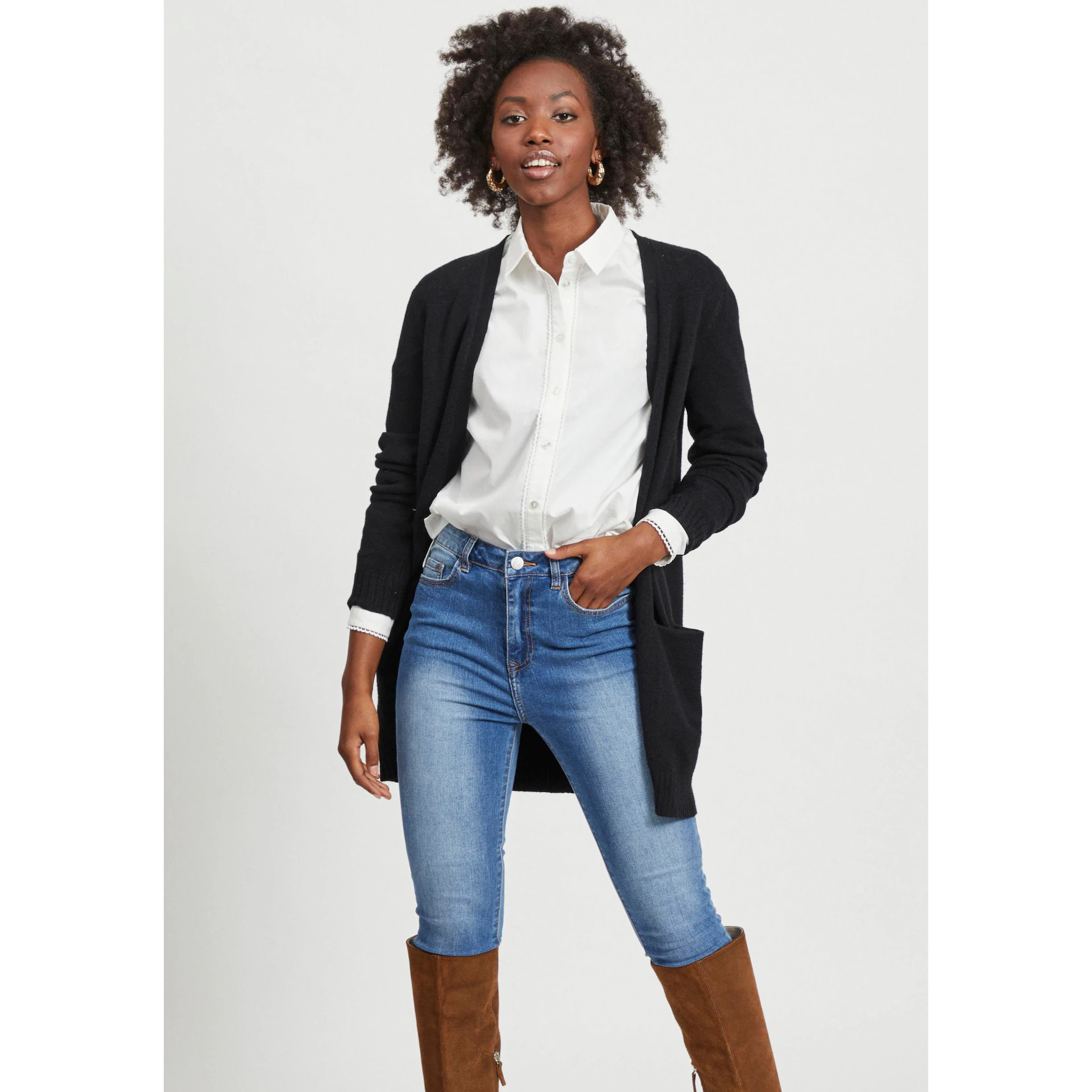 Вила Кардиган "VIRIL OPEN L/S KNIT CARDIGAN - NOOS", в расстегнутом виде Vila, черный
Вила Кардиган "VIRIL OPEN L/S KNIT CARDIGAN - NOOS", в расстегнутом виде Vila, черный