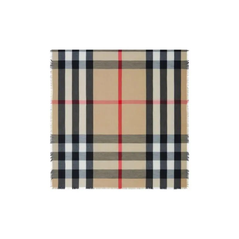 Burberry Легкий клетчатый шарф, Beige 
Burberry Легкий клетчатый шарф, Beige