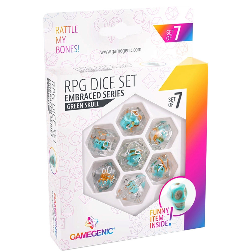 Аксессуары Gamegenic Embraced Series Polyhedral Set: Green Skull (7)
Аксессуары Gamegenic Embraced Series Polyhedral Set: Green Skull (7)
