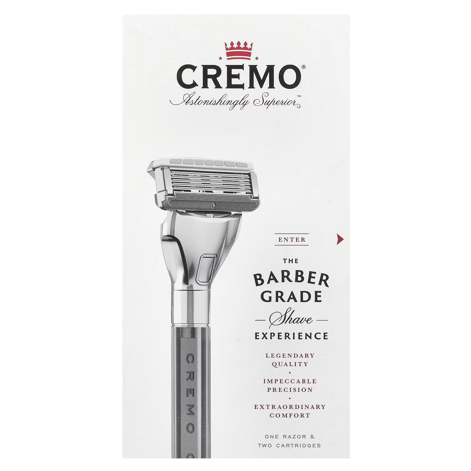 Бритва Cremo Barber Grade с 2 сменными кассетами
Бритва Cremo Barber Grade с 2 сменными кассетами