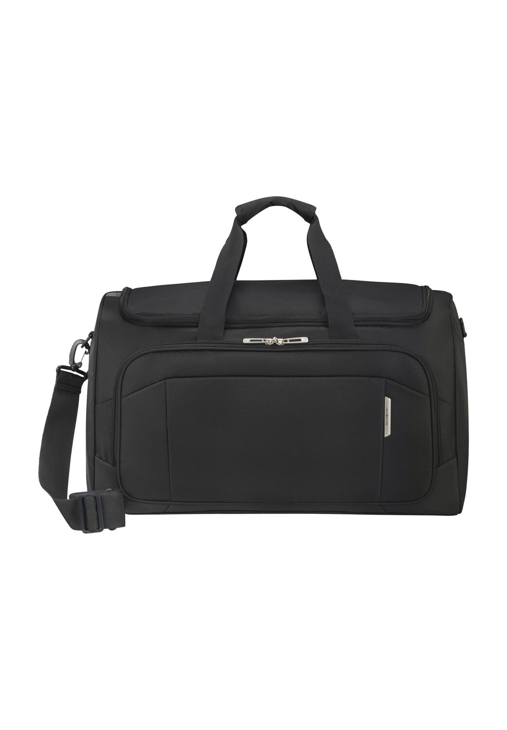 Дорожная сумка, спортивный рюкзак, двусторонняя молния, ремень через плечо Samsonite, черный