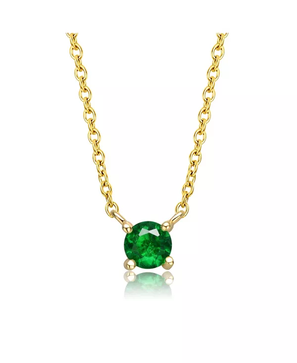 Детское ожерелье-гвоздик с зеленым кубическим цирконием, покрытое 14-каратным золотом Gigigirl, gold
Детское ожерелье-гвоздик с зеленым кубическим цирконием, покрытое 14-каратным золотом Gigigirl, gold