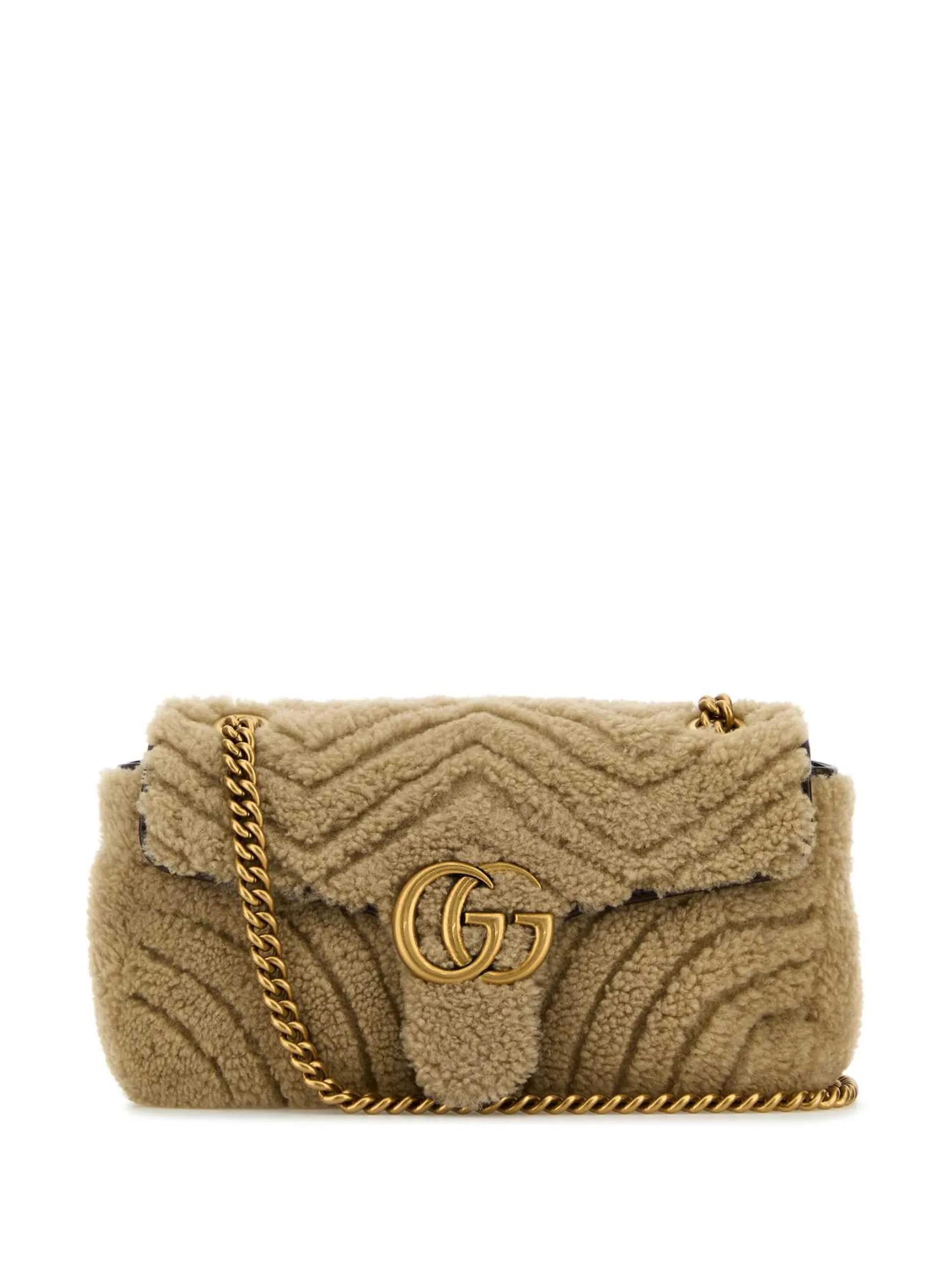 Маленькая сумка на плечо Marmont из овчины Gucci, бежевый
Маленькая сумка на плечо Marmont из овчины Gucci, бежевый