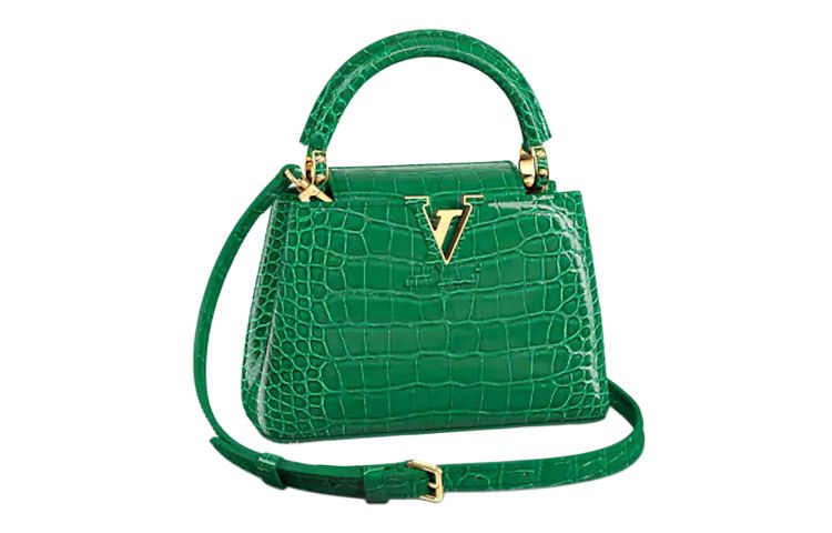 LOUIS VUITTON Сумка-кроссбоді Capucines Crocodile Leather Capison Mini Women's Emerald Green
LOUIS VUITTON Сумка-кроссбоді Capucines Crocodile Leather Capison Mini Women's Emerald Green