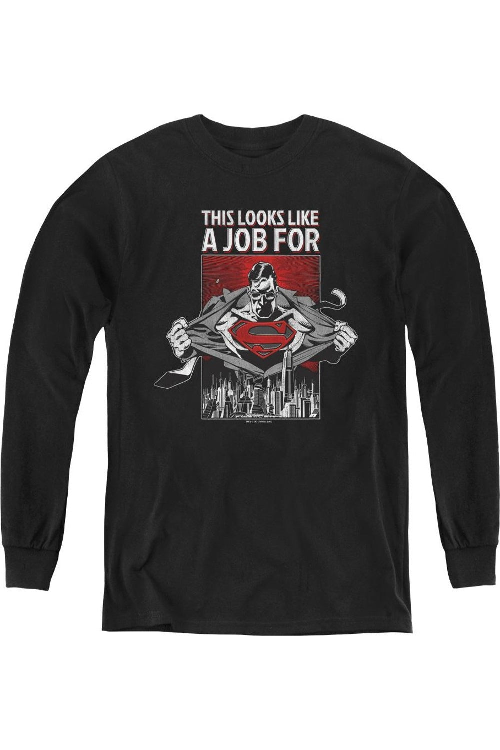 Футболка с длинным рукавом Superman Watchful Eye для молодежи Gildan, черный
Футболка с длинным рукавом Superman Watchful Eye для молодежи Gildan, черный