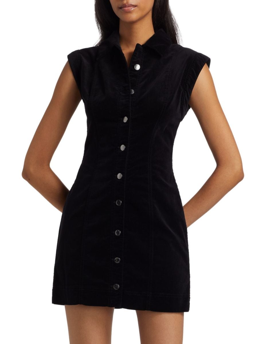 Мини-платье без рукавов в стиле Лолита из бархата Ramy Brook, черный
Мини-платье без рукавов в стиле Лолита из бархата Ramy Brook, черный