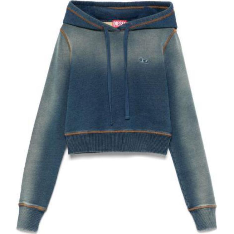 Худи с вышитым логотипом и шнурком DIESEL, синий
Худи с вышитым логотипом и шнурком DIESEL, синий