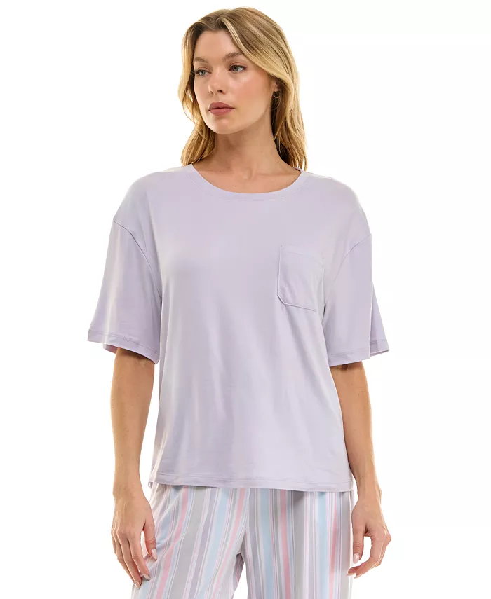 Женская футболка для сна с удлиненными плечами Drop-Shoulder Crewneck Roudelain, фиолетовый
Женская футболка для сна с удлиненными плечами Drop-Shoulder Crewneck Roudelain, фиолетовый