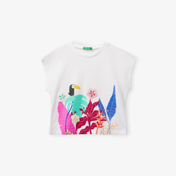 Футболка детская Benetton с аппликацией, белый
Футболка детская Benetton с аппликацией, белый