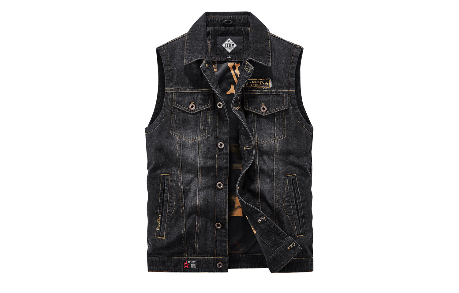 Жилет унисекс Jeep Spirit, черный 
Жилет унисекс Jeep Spirit, черный