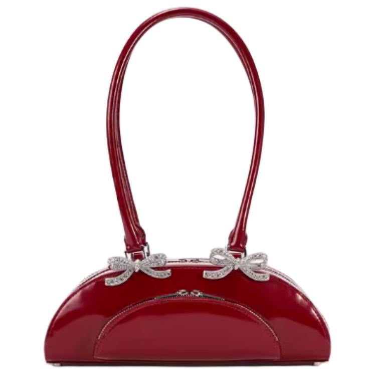 Self-portrait Автопортрет Кожаная сумка через плечо из коровьей кожи Боулинг мини для женщин Бордовый
Self-portrait Автопортрет Кожаная сумка через плечо из коровьей кожи Боулинг мини для женщин Бордовый